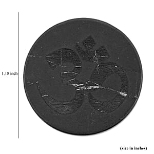 Shungite OM Cellphone Tile 1.25 Approx. 35ctw