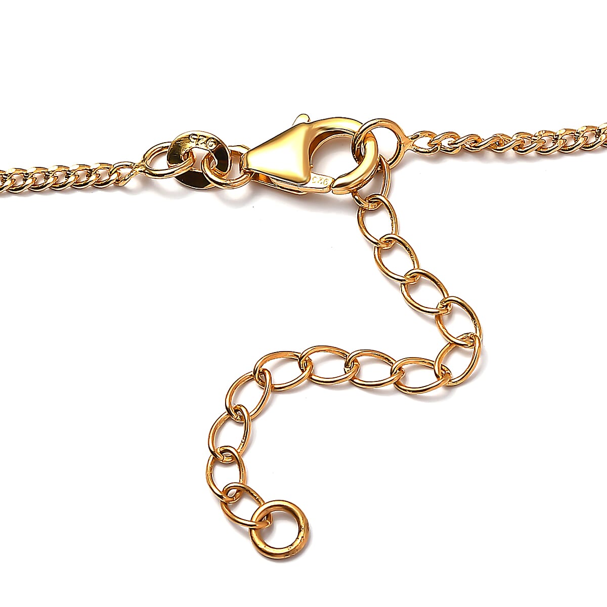 GP Trionfo Collection Premium Multi-Tourmaline and White Zircon Necklace 18 Inches in Vermeil Yellow Gold Over Sterling Silver 14.80 ctw image number 4