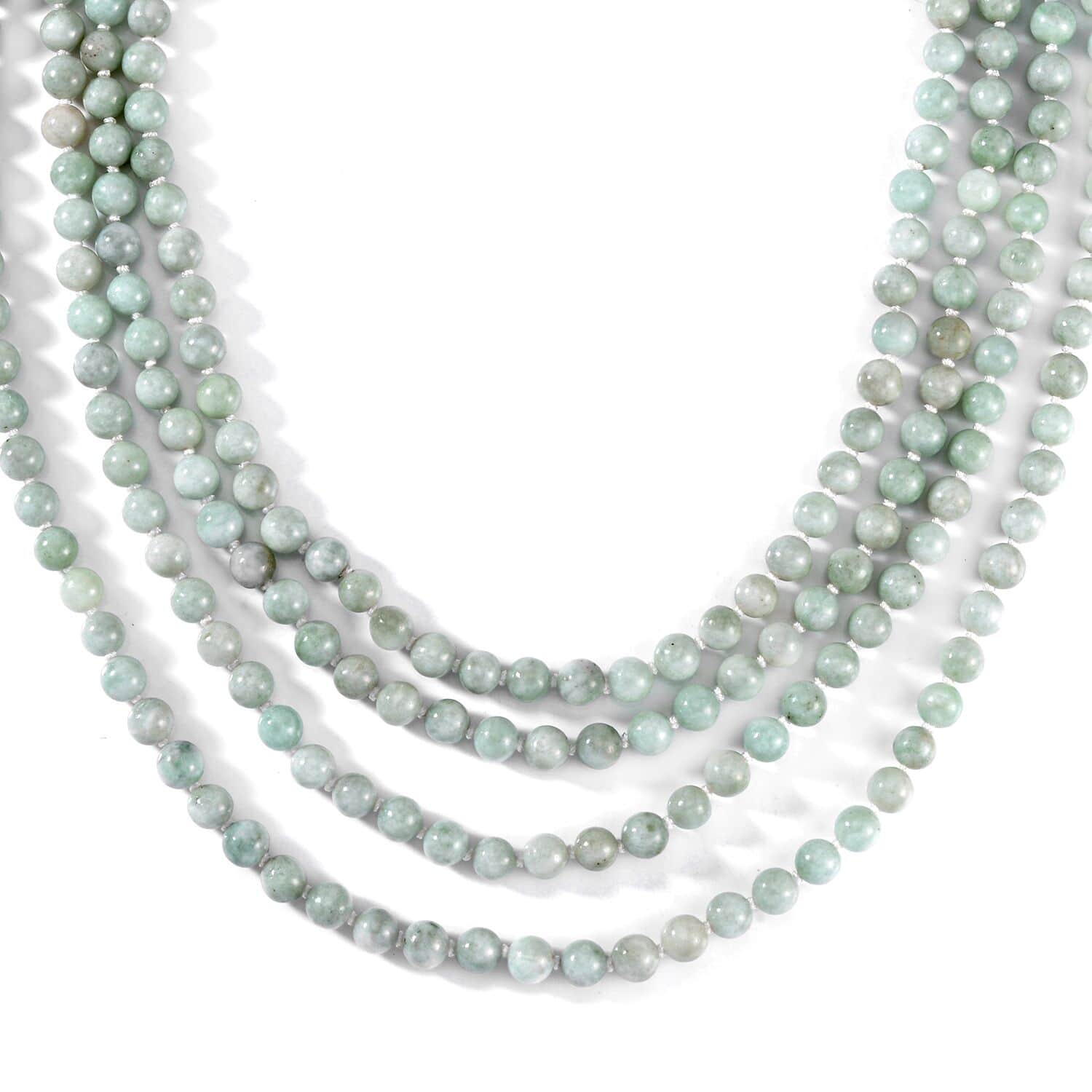 Buy Doorbuster Natural Jade Beaded Endless Necklace 100 Inches