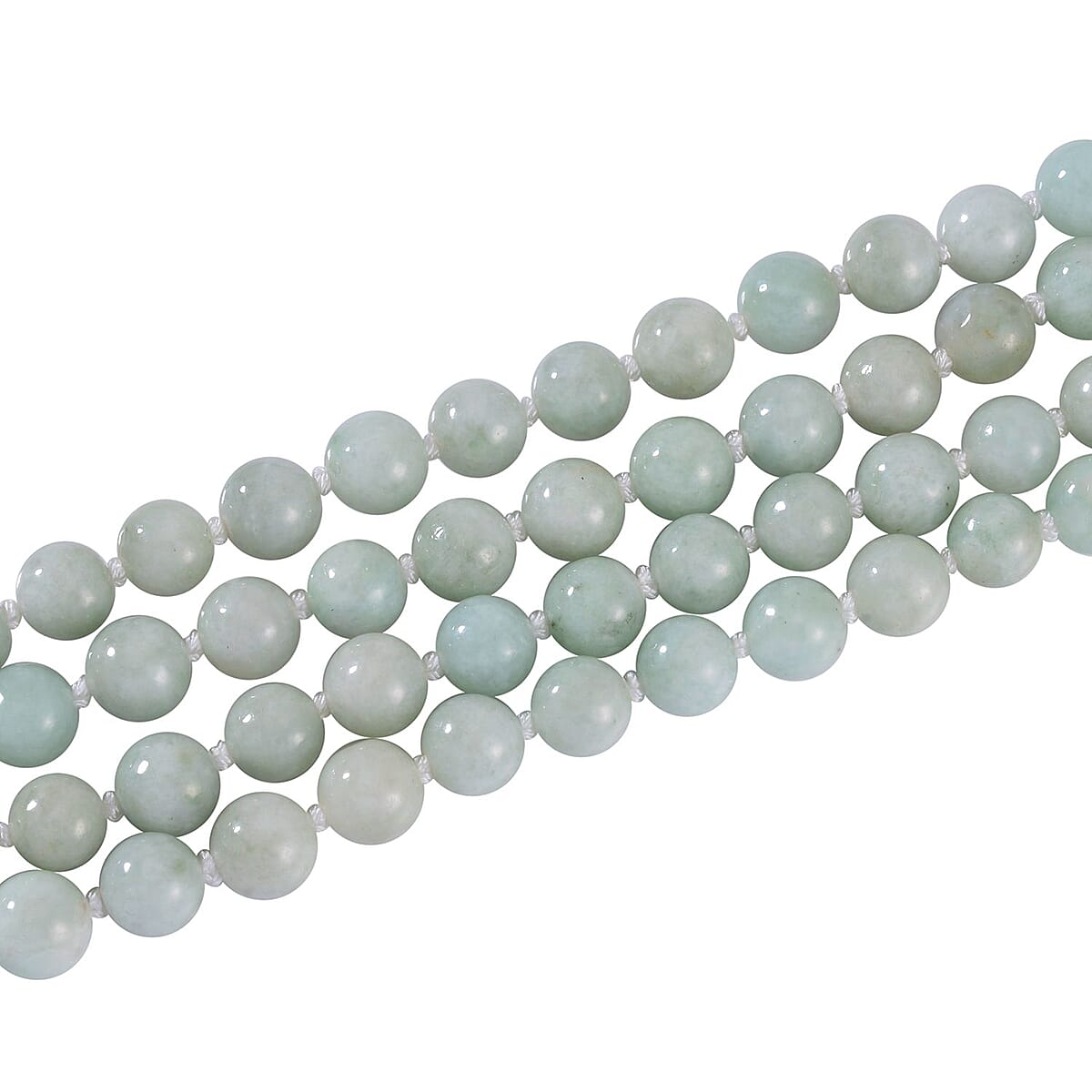Natural Jade Beaded Endless Necklace 100 Inches 1700.00 ctw image number 3