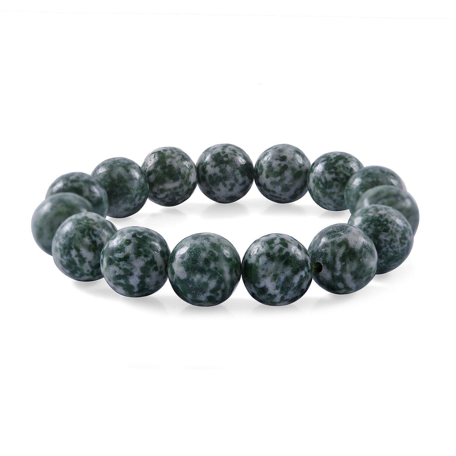 Spot Jasper Beaded Stretch Bracelet  200.00 ctw