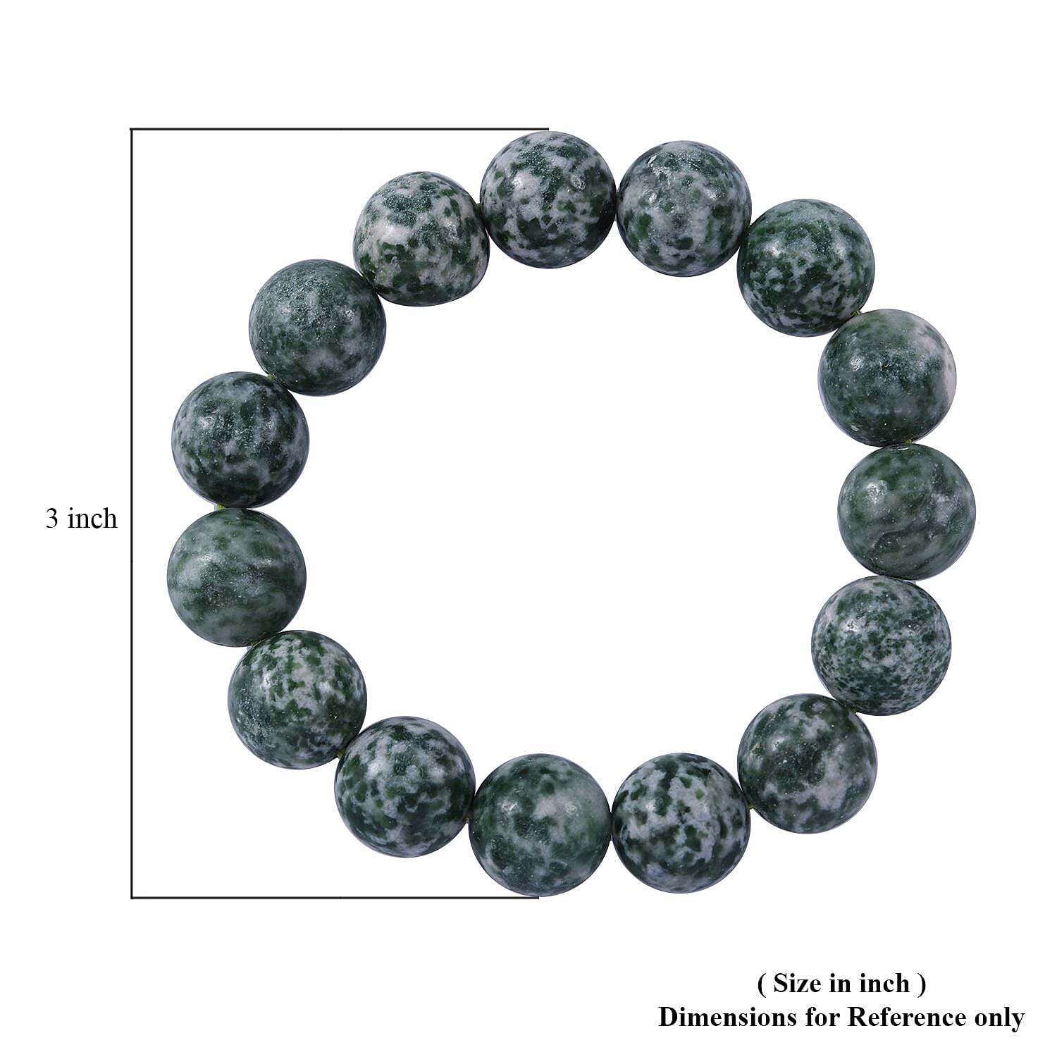 Spot Jasper Beaded Stretch Bracelet  200.00 ctw