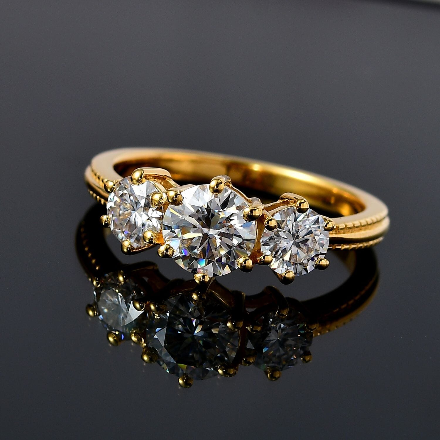 Men's 14k Gold Over Real Solid Sterling Silver Iced Diamond