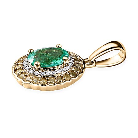 Zambian Emerald / 10K Gold / Standard - Product card gallery slide 4 (10177194197305)