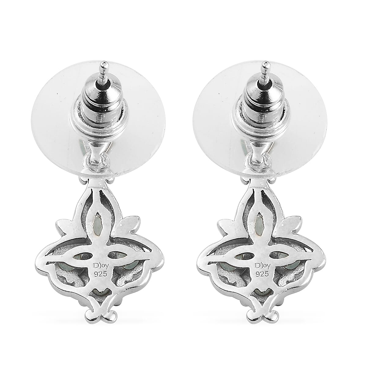 Premium Grandidierite Dangle Earrings in Platinum Over Sterling Silver 1.85 ctw