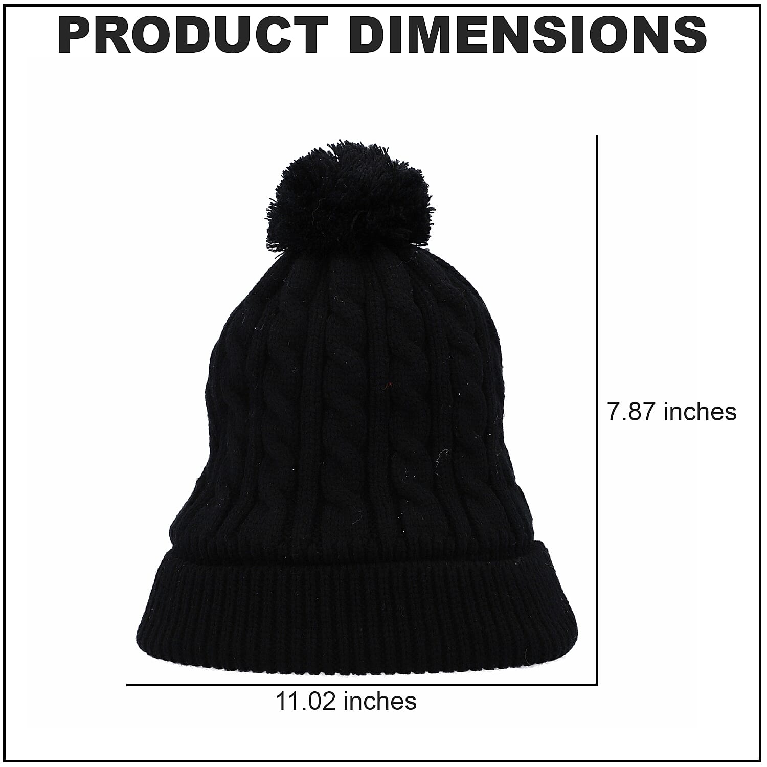 Homesmart Rechargeable Waterproof LED Beanie Hat with Sherpa Lining and Faux Fur Bubbles - Blue