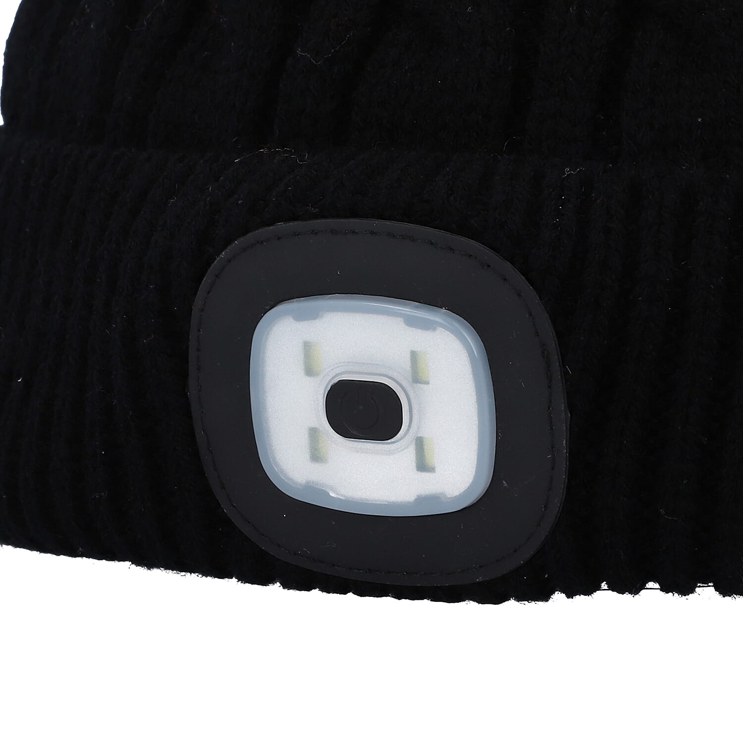 Homesmart Rechargeable Waterproof LED Beanie Hat with Sherpa Lining and Faux Fur Bubbles - Blue