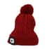 Homesmart Rechargeable Waterproof LED Beanie Hat with Sherpa Lining and Faux Fur Bubbles - Red image number 4