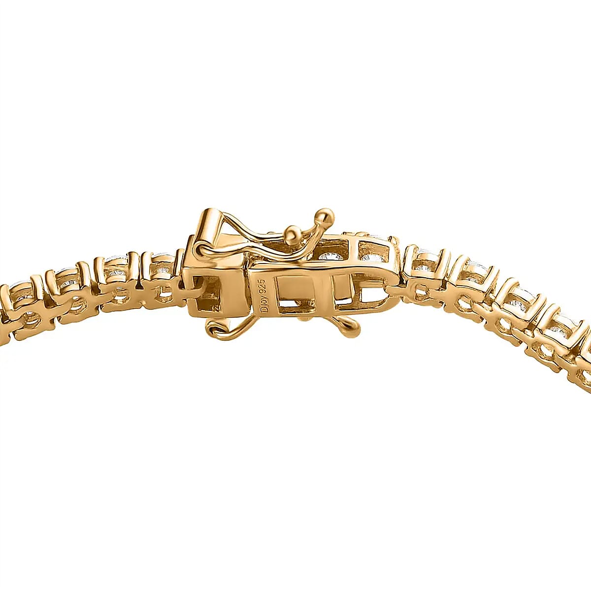 Moissanite Graduate Bracelet in Vermeil Yellow Gold Over Sterling Silver (7.25 In) 14.50 ctw image number 8