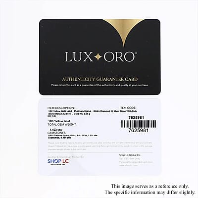 Luxoro 10K Yellow Gold AAA Tanzanian Platinum Spinel and G-H I2 Diamond Ring (Size 10.0) 1.40 ctw