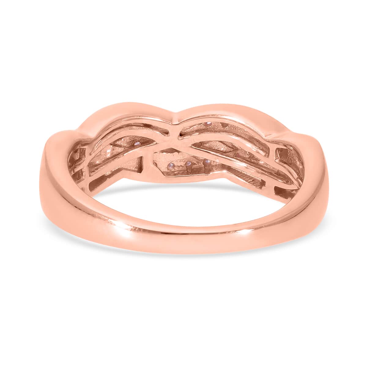 Natural Pink Diamond I3 Ring in Vermeil Rose Gold Over Sterling Silver 0.20 ctw image number 1