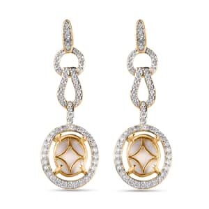 Luxoro 10K Yellow Gold Diamond G-H I2 Dangling Earrings 1.50 ctw