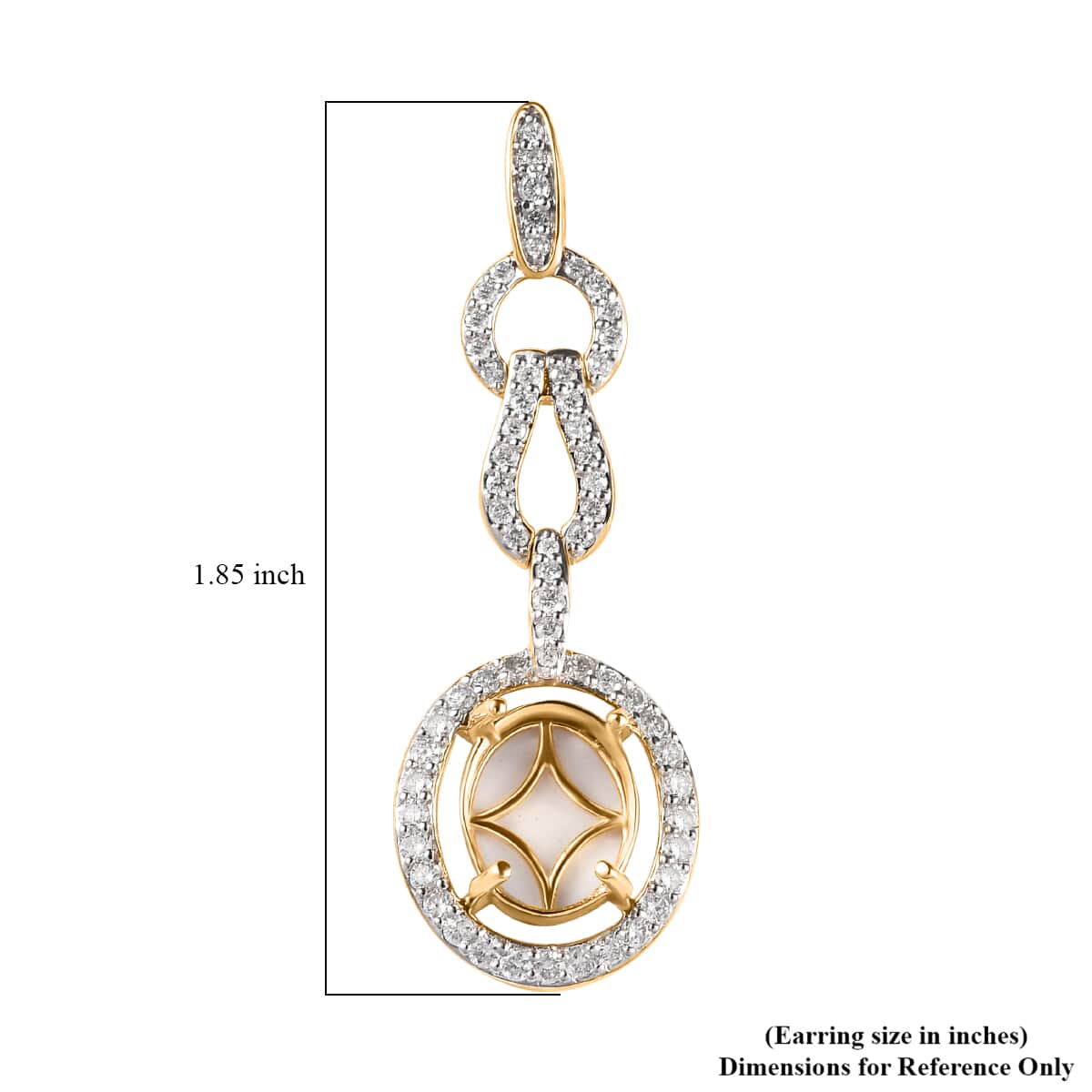 Luxoro 10K Yellow Gold Diamond G-H I2 Dangling Earrings 1.50 ctw image number 1