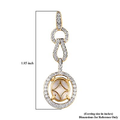 Luxoro 10K Yellow Gold Diamond G-H I2 Dangling Earrings 1.50 ctw