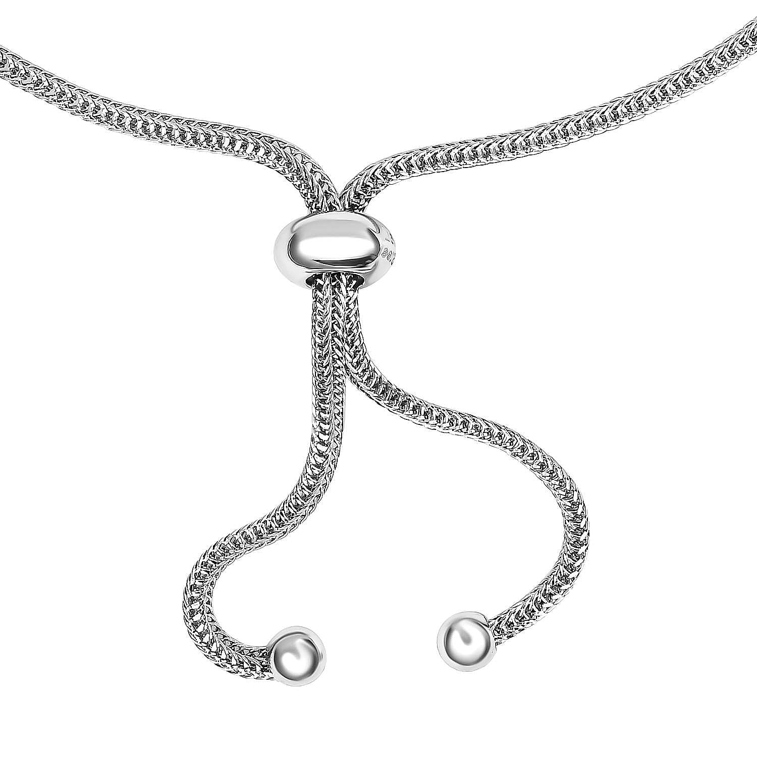 Karis African Amethyst Elephant Link Bolo Bracelet in Platinum Bond 2.00 ctw