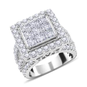 10K White Gold G SI2 Diamond Ring (Size 10.0) 10 Grams 4.00 ctw