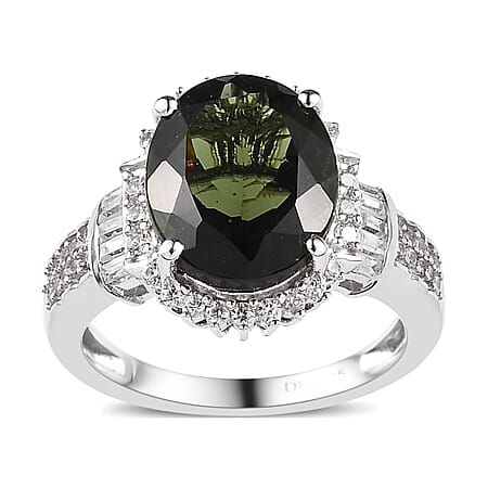 6 / Moldavite / 925 Silver - Product card gallery slide 1 (10177198391609)