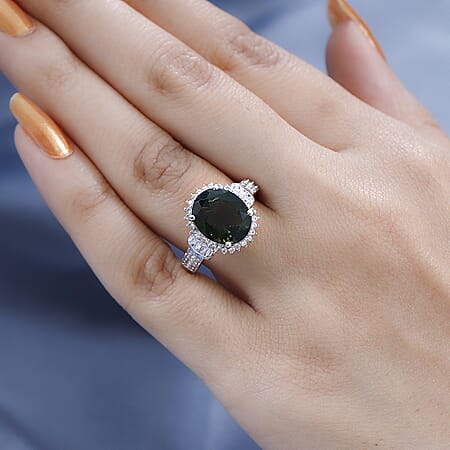 6 / Moldavite / 925 Silver - Product card gallery slide 3 (10177198391609)