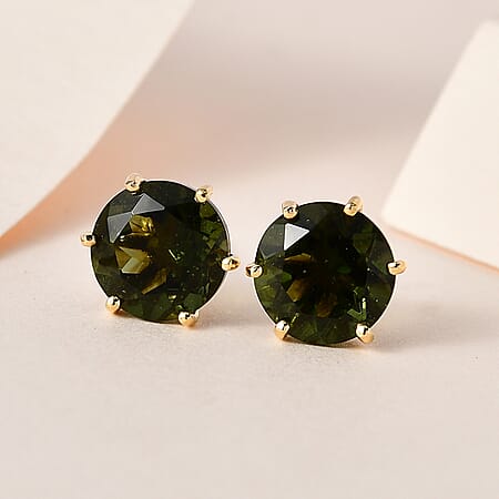 Moldavite / 925 Silver / Vermeil YG - Product card gallery slide 2 (10177198653753)