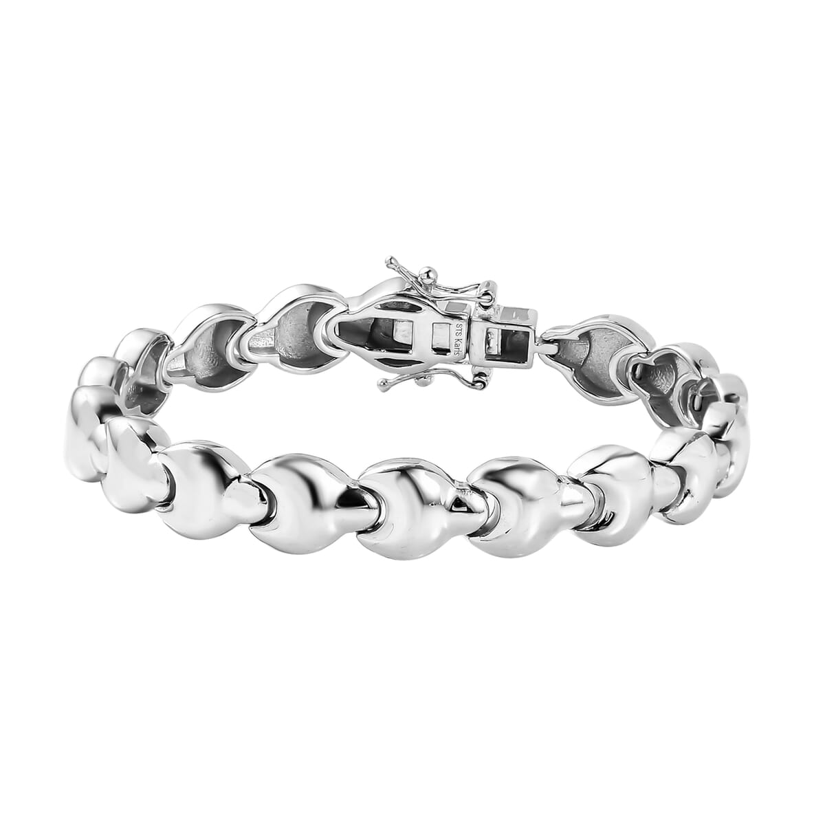 Karis Link Bracelet in Platinum Bond (6.50 In) image number 0