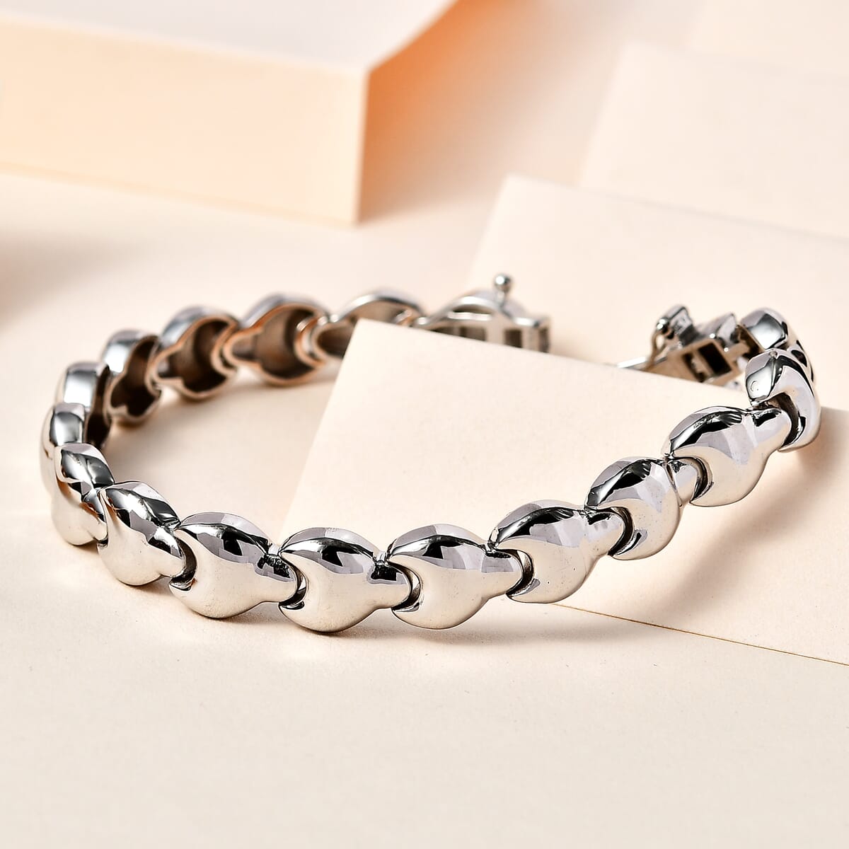 Karis Link Bracelet in Platinum Bond (6.50 In) image number 1