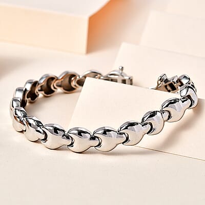 Karis Link Bracelet in Platinum Bond (6.50 In)