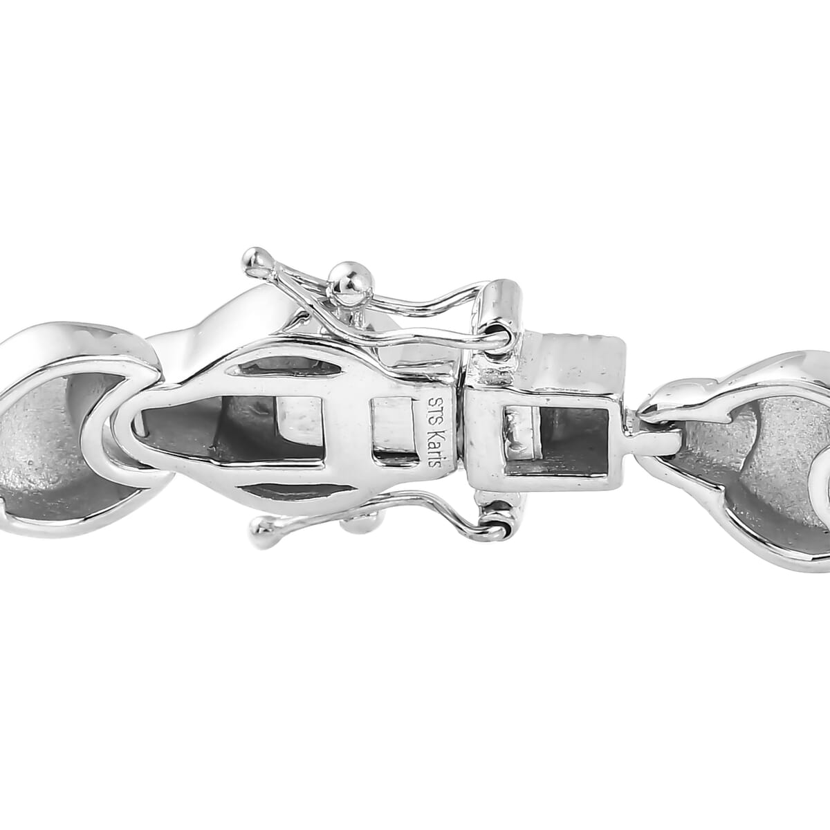 Karis Link Bracelet in Platinum Bond (6.50 In) image number 3