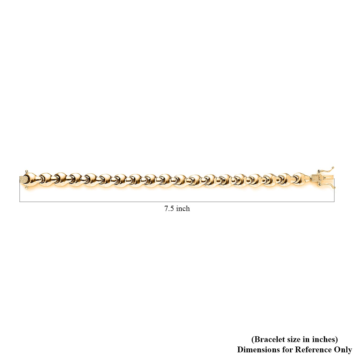 Karis Link Bracelet in 18K YG Plated (7.25 In) image number 4