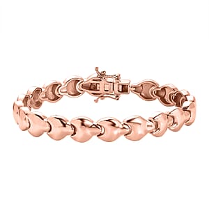 Karis Link Bracelet in 18K RG Plated (7.25 In)
