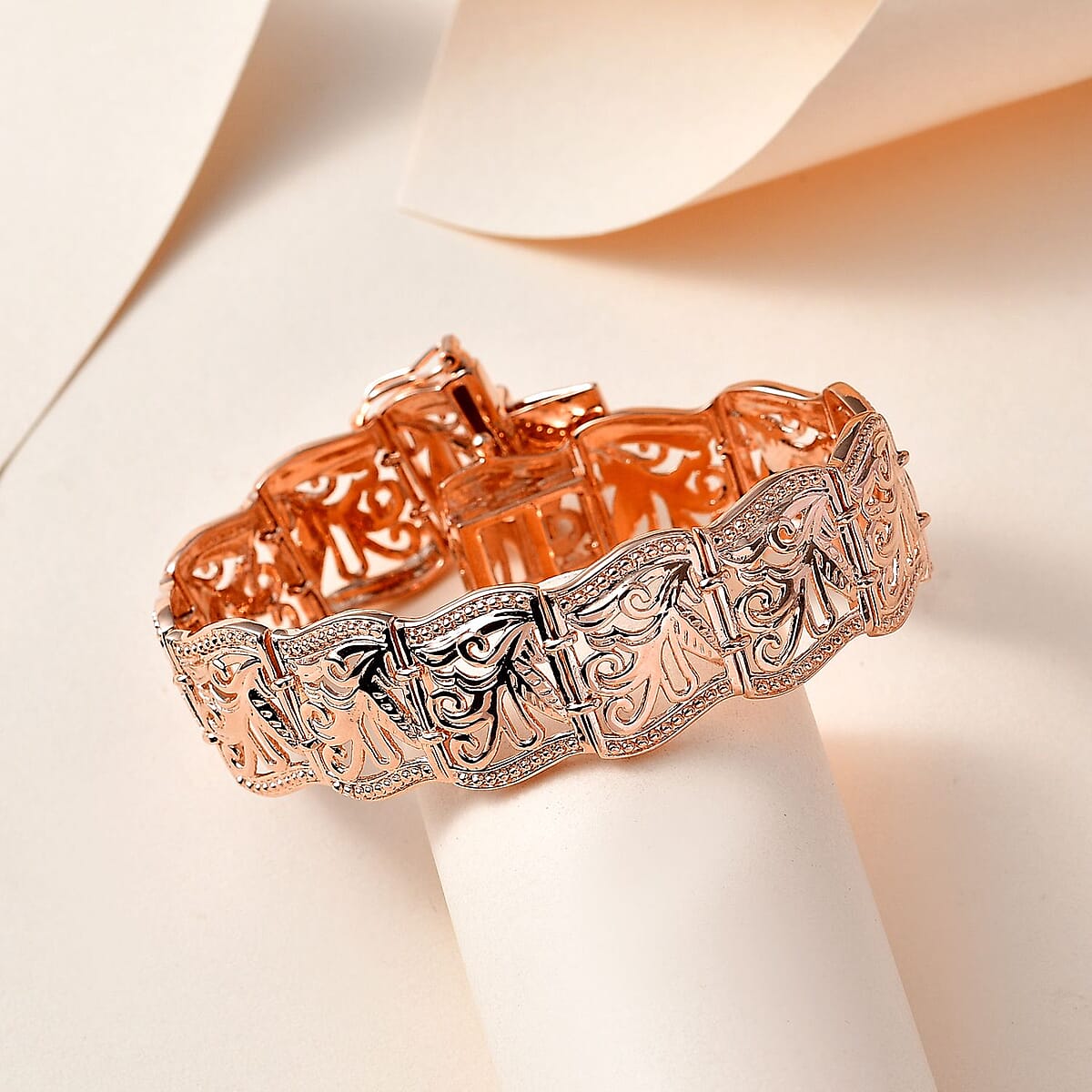 Karis Bracelet in 18K RG Plated (7.25 In) image number 1
