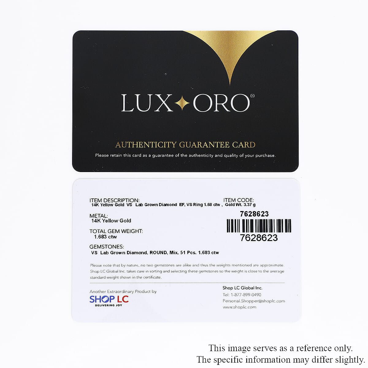 Luxoro 14K Yellow Gold Luxuriant Lab Grown Diamond E-F VS Ring 1.60 ctw (Del. in 7-10 Days) image number 6