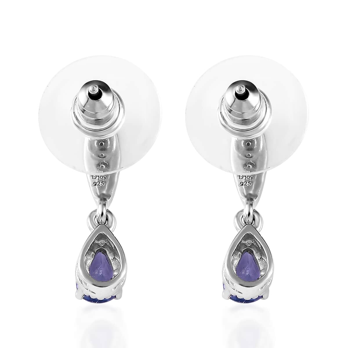 Tanzanite Dangle Earrings in Platinum Over Sterling Silver 0.75 ctw image number 3