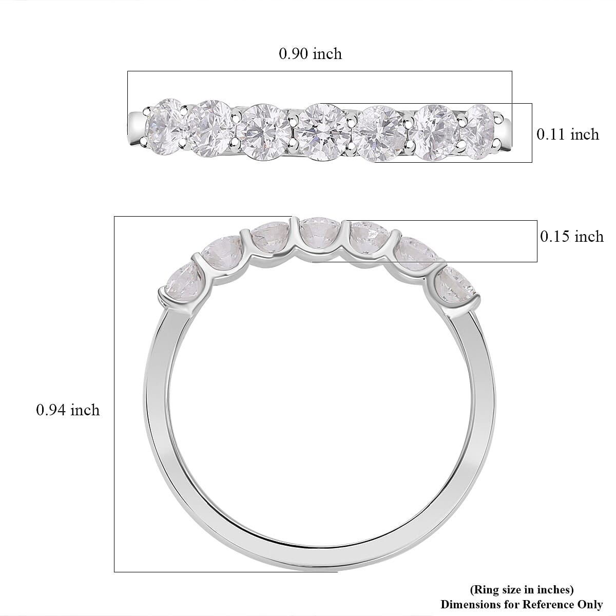 Luxoro 10K White Gold Luxuriant Lab Grown Diamond G-H SI Ring 1.00 ctw image number 5