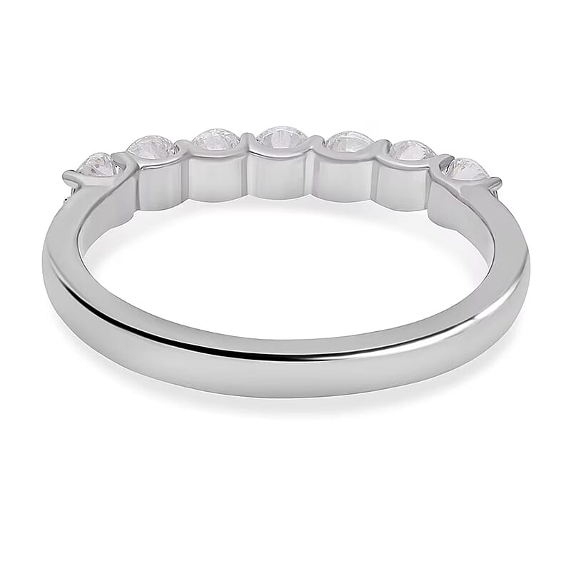 Luxoro 10K White Gold Luxuriant Lab Grown Diamond G-H SI Ring (Size 10.0) 1.00 ctw