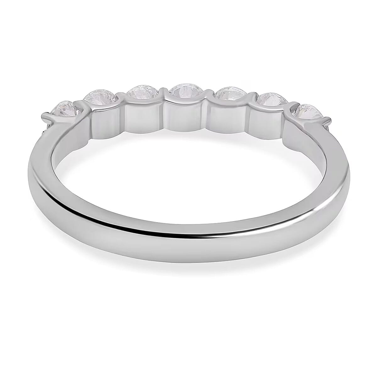 Luxoro 10K White Gold Luxuriant Lab Grown Diamond G-H SI Ring (Size 7.0) 1.00 ctw image number 7