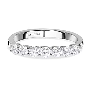 10K White Gold Luxuriant Lab Grown Diamond G-H SI Ring (Size 8.0) 1.00 ctw