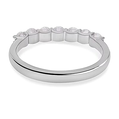 10K White Gold Luxuriant Lab Grown Diamond G-H SI Ring (Size 8.0) 1.00 ctw