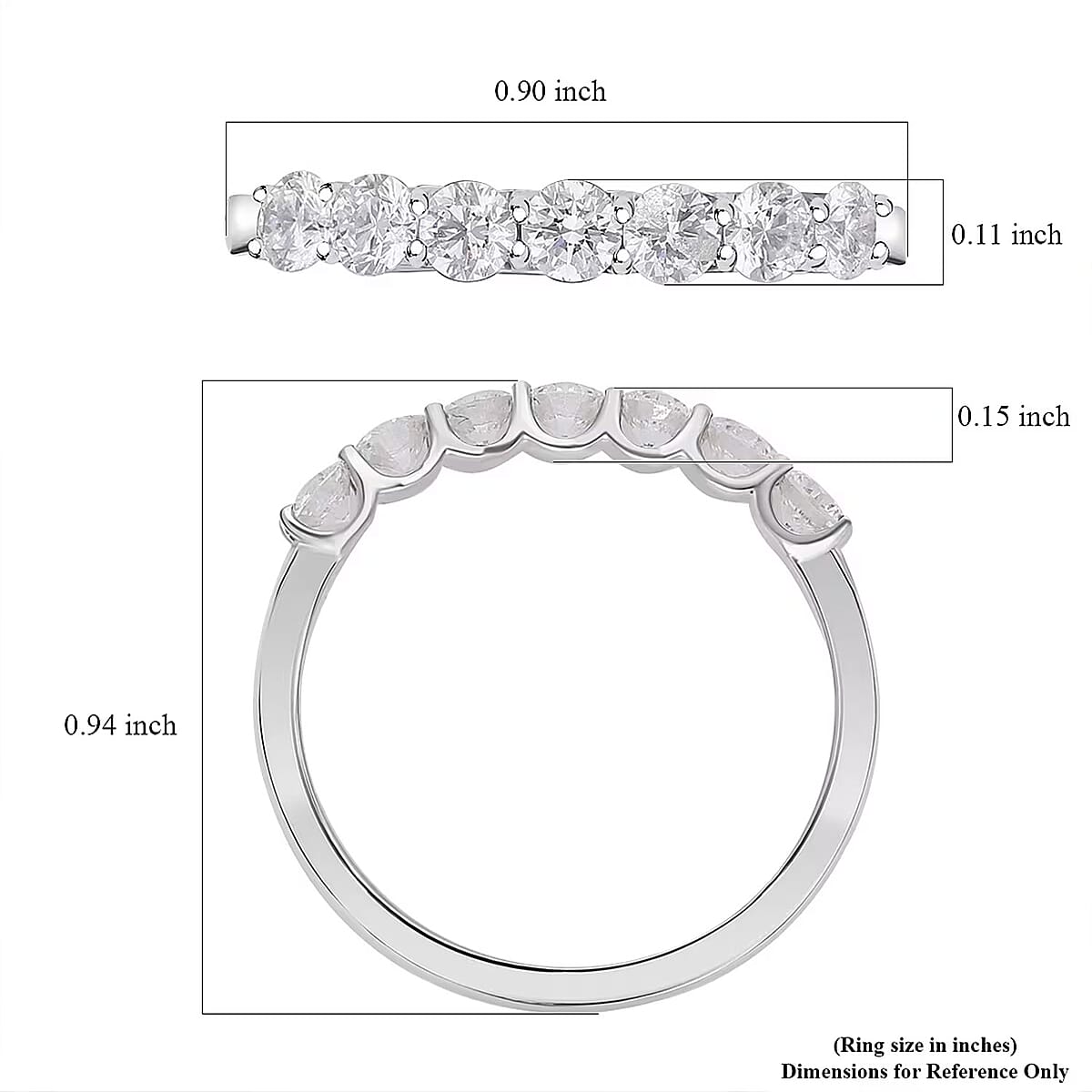 Luxoro 10K White Gold Luxuriant Lab Grown Diamond G-H SI Ring (Size 9.0) 1.00 ctw image number 6