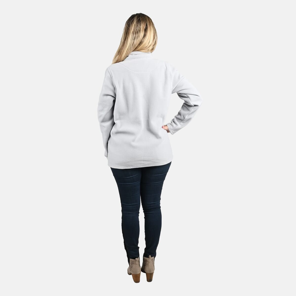 Victory Sportswear Gray Fleece Full Zip Jacket - 1X image number 1