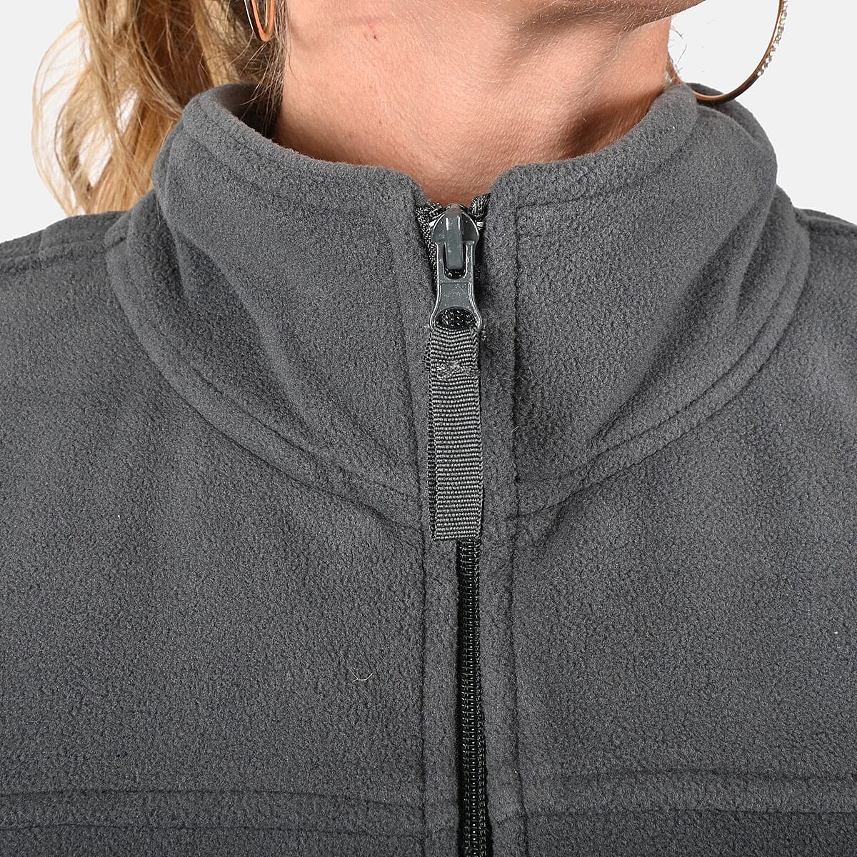 Victory Sportswear Charcoal Fleece Full Zip Jacket - 2X image number 3