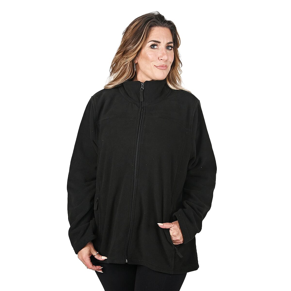 Victory Sportswear Black Fleece Full Zip Jacket - 2X image number 3