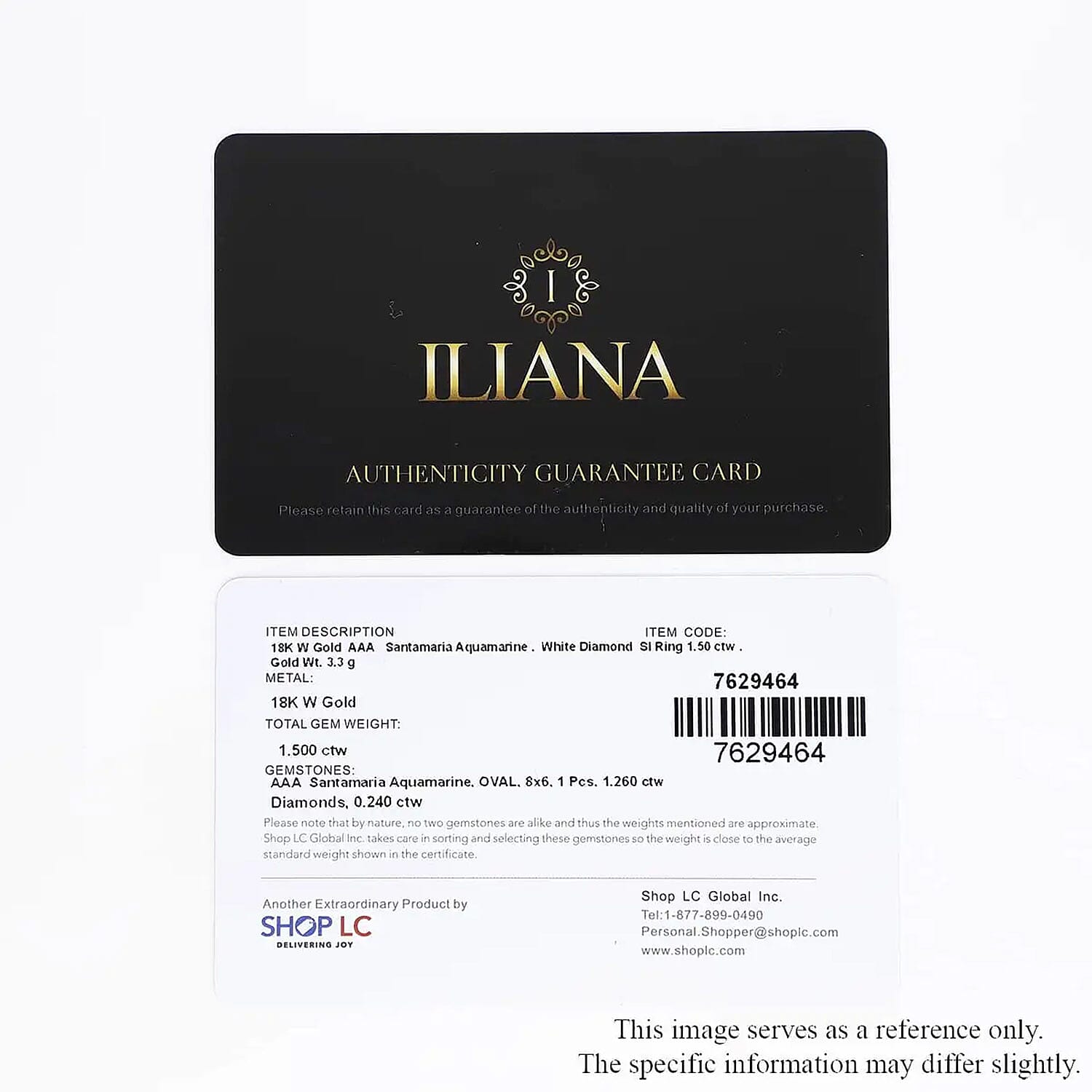 Certified & Appraised Iliana AAA Santa Maria Aquamarine and G-H SI Diamond 1.50 ctw Ring in 18K White Gold (Size 10.0)
