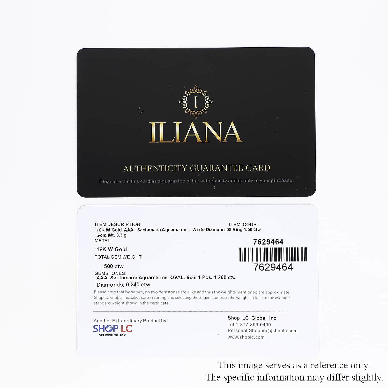 Certified & Appraised Iliana AAA Santa Maria Aquamarine and G-H SI Diamond 1.50 ctw Ring in 18K White Gold (Size 10.0)