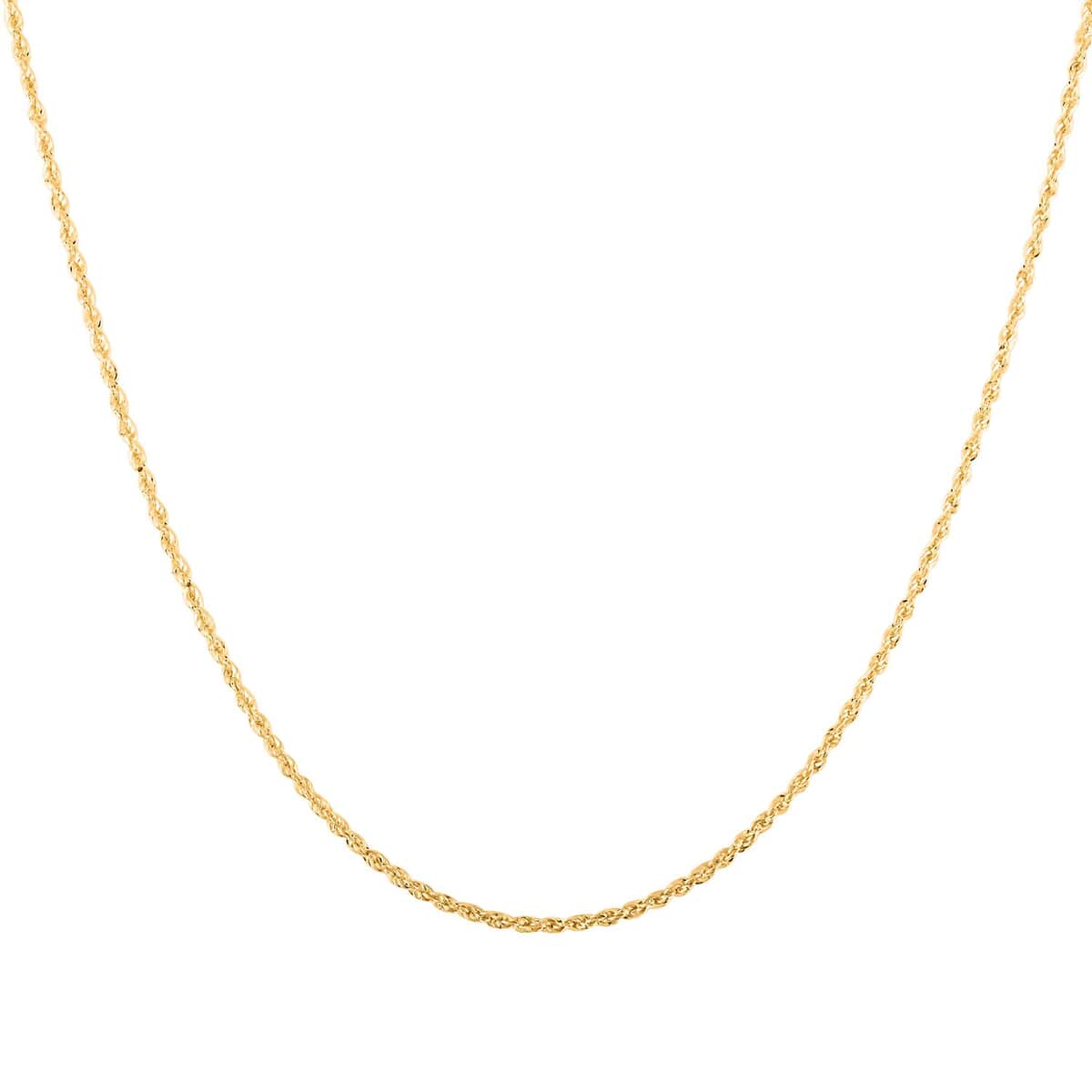 14K Yellow Gold 1.5mm Rope Chain Necklace 22 Inches 1.60 Grams image number 0