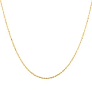 14K Yellow Gold 1.5mm Rope Chain Necklace 22 Inches 1.60 Grams