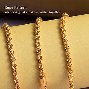 1.5mm Rope Chain Necklace in 14K Yellow Gold 1.70 Grams 22 Inches