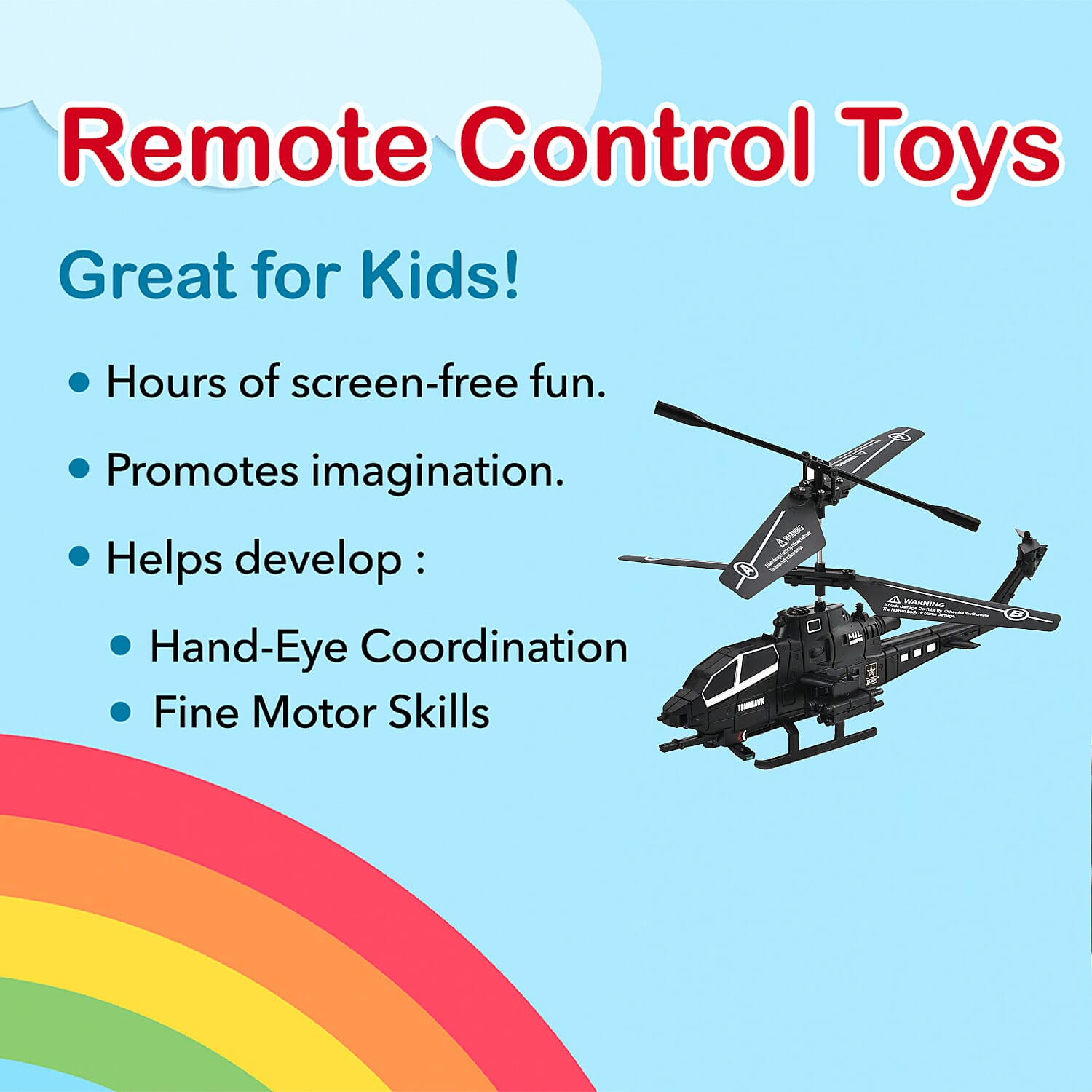 2.5 External Remote Control Aircraft with USB (fuselage package) - Black (3xAAA Battery Not Included)