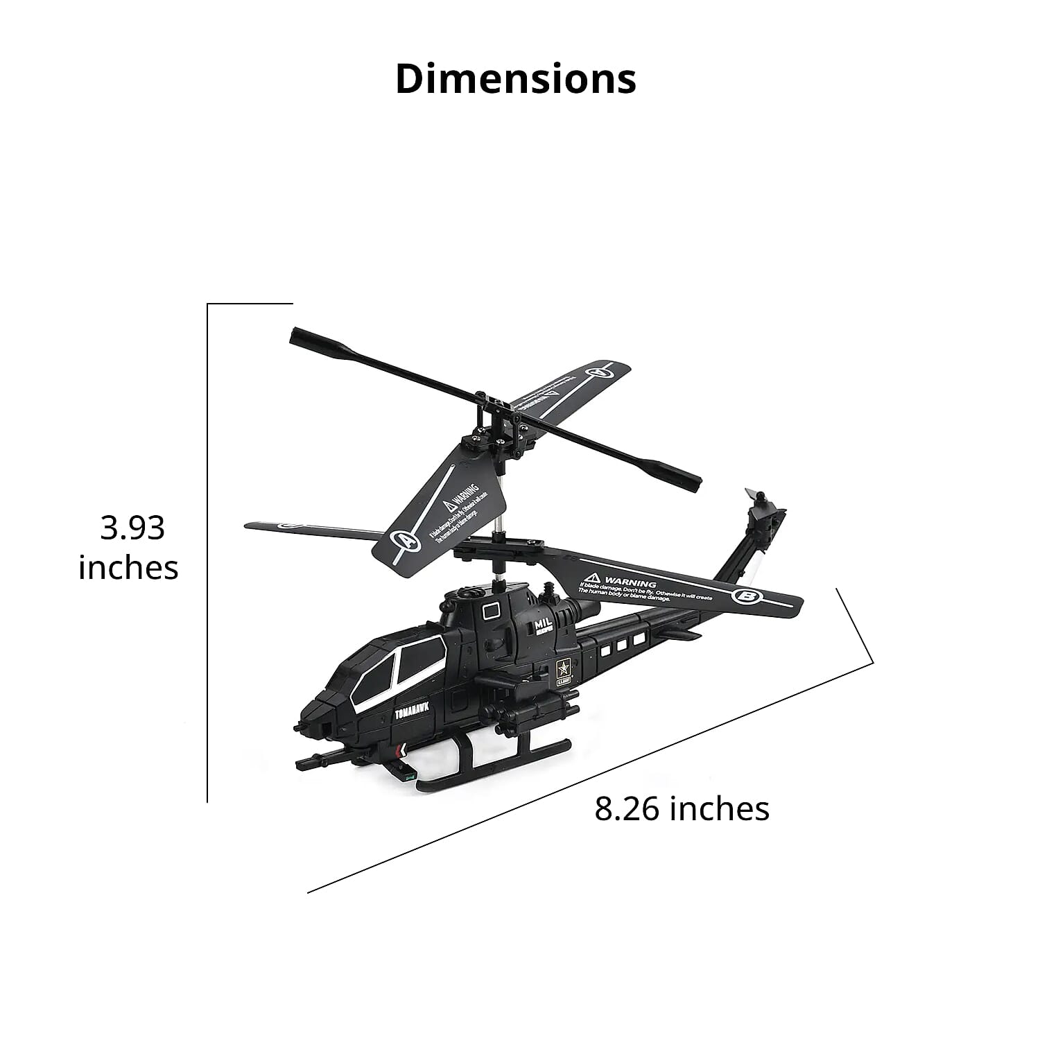 2.5 External Remote Control Aircraft with USB (fuselage package) - Black (3xAAA Battery Not Included)