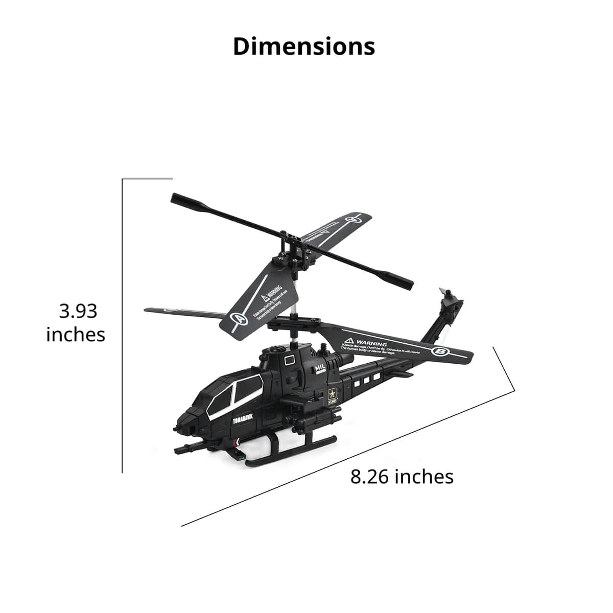 2.5 External Remote Control Aircraft with USB (fuselage package) - Black (3xAAA Battery Not Included) image number 6