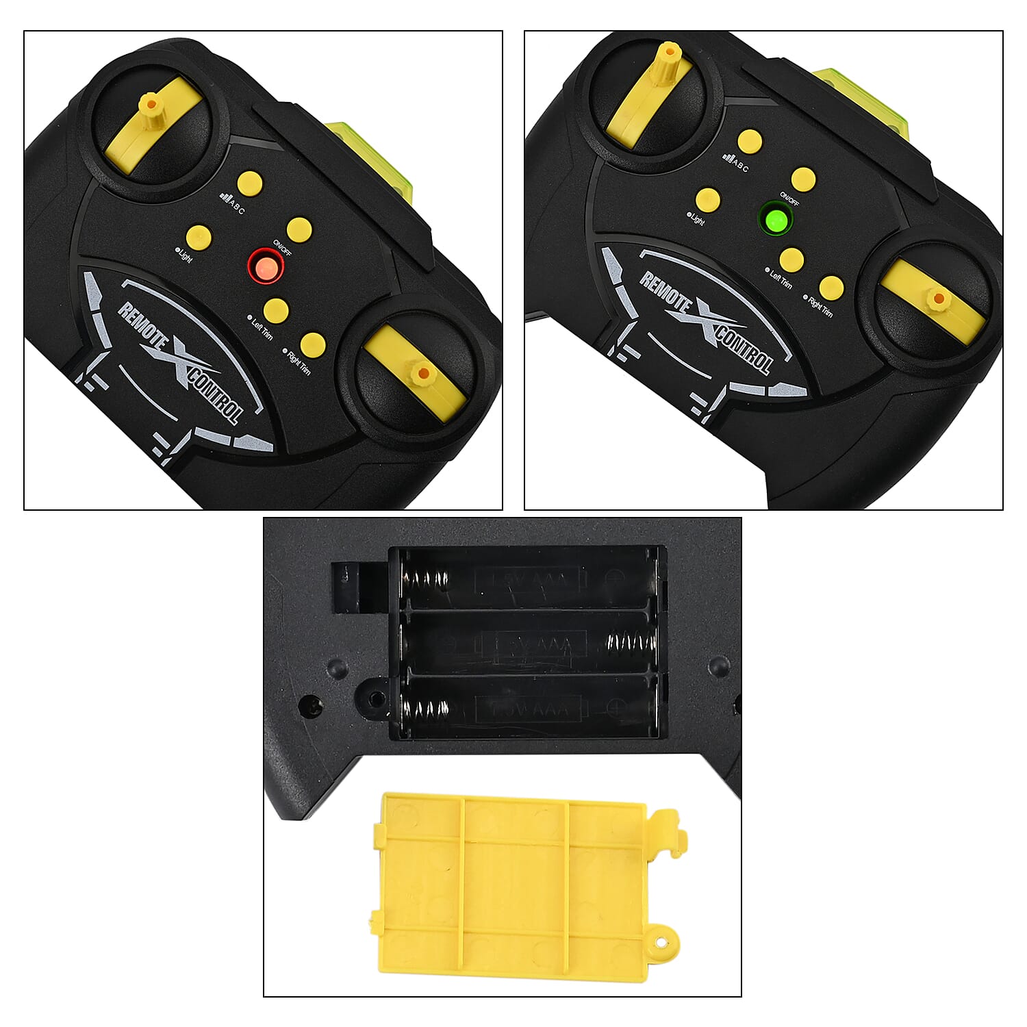 2.5 External Remote Control Aircraft with USB (fuselage package) - Black (3xAAA Battery Not Included)